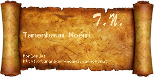 Tanenbaum Noémi névjegykártya
